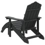 Adirondack Gartenstuhl mit Fußstütze HDPE Anthrazit von vidaXL, Gartenstühle - Ref: Foro24-318646, Preis: 222,04 €, Rabatt: %