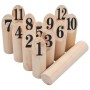 Kubb Zahlenspiel aus Holz von vidaXL, Spiele für draussen - Ref: Foro24-91804, Preis: 24,85 €, Rabatt: %