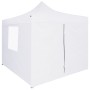 Professionelles Faltzelt mit 4 Wänden aus weißem Stahl, 2 x 2 m von vidaXL, Zelte und Pavillons - Ref: Foro24-48888, Preis: 1...
