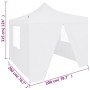 Professionelles Faltzelt mit 4 Wänden aus weißem Stahl, 2 x 2 m von vidaXL, Zelte und Pavillons - Ref: Foro24-48888, Preis: 1...