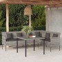 L-förmiges Gartensofa mit grauen synthetischen Rattankissen von vidaXL, Outdoor-Sofas - Ref: Foro24-362337, Preis: 264,40 €, ...