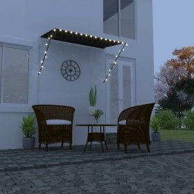 Toldo retráctil con LED gris antracita 250x150 cm de vidaXL, Toldos - Ref: Foro24-145917, Precio: 53,20 €, Descuento: %