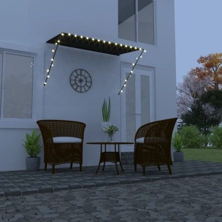 Toldo retráctil con LED gris antracita 250x150 cm de vidaXL, Toldos - Ref: Foro24-145917, Precio: 53,89 €, Descuento: %