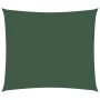 Toldo de vela rectangular tela Oxford verde oscuro 2,5x3 m