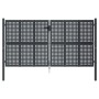 Anthrazitgraues Gartentor aus Stahl 300x175 cm von vidaXL, Gartentore - Ref: Foro24-154567, Preis: 584,99 €, Rabatt: %