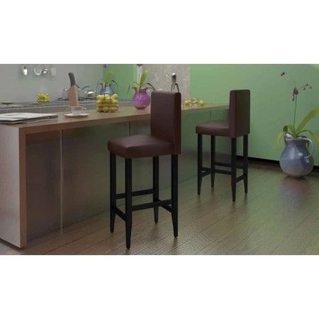 Küchenhocker 6 Stück dunkelbraunes Kunstleder von vidaXL, Küchenhocker - Ref: Foro24-160718, Preis: 571,45 €, Rabatt: %