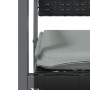 Kissen für Gartenstühle, 4 Stück, schwarzes synthetisches Rattan, 54 x 62,5 x 89 cm von vidaXL, Gartenstühle - Ref: Foro24-31...