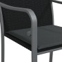 Gartenstühle und -kissen 4 Stück synthetisches Rattan schwarz 56x59x84 cm von vidaXL, Gartenstühle - Ref: Foro24-3187075, Pre...