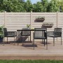 Sillas jardín con cojines 4 uds ratán PE negro 54x60,5x83,5cm by vidaXL, Garden chairs - Ref: Foro24-3187091, Price: 263,85 €...