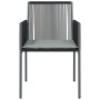 Sillas jardín con cojines 4 uds ratán PE negro 54x60,5x83,5cm by vidaXL, Garden chairs - Ref: Foro24-3187091, Price: 263,85 €...