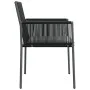 Sillas jardín con cojines 4 uds ratán PE negro 54x60,5x83,5cm von vidaXL, Gartenstühle - Ref: Foro24-3187091, Preis: 281,07 €...