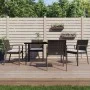 Gartenstühle Kissen 4 Stück synthetisches Rattan braun 56,5x57x83cm von vidaXL, Gartenstühle - Ref: Foro24-3187077, Preis: 26...