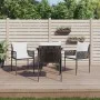 Sillas jardín y cojines 4 uds ratán sintético marrón 54x61x83cm de vidaXL, Sillas de jardín - Ref: Foro24-3187087, Precio: 27...