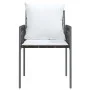 Sillas jardín y cojines 4 uds ratán sintético marrón 54x61x83cm de vidaXL, Sillas de jardín - Ref: Foro24-3187087, Precio: 27...