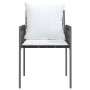 Sillas jardín y cojines 4 uds ratán sintético marrón 54x61x83cm by vidaXL, Garden chairs - Ref: Foro24-3187087, Price: 272,40...