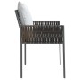 Sillas jardín y cojines 4 uds ratán sintético marrón 54x61x83cm by vidaXL, Garden chairs - Ref: Foro24-3187087, Price: 272,40...