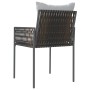 Sillas jardín y cojines 4 uds ratán sintético marrón 54x61x83cm by vidaXL, Garden chairs - Ref: Foro24-3187087, Price: 272,40...