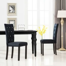 Dining chairs 2 units black velvet by vidaXL, dining chairs - Ref: Foro24-246486, Price: 167,29 €, Discount: %