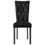 Sillas de comedor 2 unidades terciopelo negro de vidaXL, Sillas de comedor - Ref: Foro24-246486, Precio: 167,29 €, Descuento: %