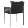 Sillas jardín y cojines 6 uds ratán sintético negro 54x61x83 cm de vidaXL, Sillas de jardín - Ref: Foro24-3187090, Precio: 48...