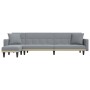 L-förmiges Schlafsofa aus hellgrauem Stoff, 275 x 140 x 70 cm von vidaXL, Sofas - Ref: Foro24-3157232, Preis: 410,96 €, Rabat...