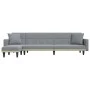 L-shaped sofa bed light gray fabric 275x140x70 cm by vidaXL, Sofas - Ref: Foro24-3157232, Price: 437,09 €, Discount: %