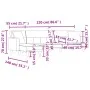 L-shaped sofa bed light gray fabric 275x140x70 cm by vidaXL, Sofas - Ref: Foro24-3157232, Price: 437,09 €, Discount: %