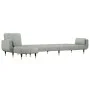 L-förmiges Schlafsofa aus hellgrauem Samt, 275 x 140 x 70 cm von vidaXL, Sofas - Ref: Foro24-3157206, Preis: 454,03 €, Rabatt: %