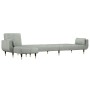 L-förmiges Schlafsofa aus hellgrauem Samt, 275 x 140 x 70 cm von vidaXL, Sofas - Ref: Foro24-3157206, Preis: 453,21 €, Rabatt: %