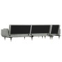 L-förmiges Schlafsofa aus hellgrauem Samt, 275 x 140 x 70 cm von vidaXL, Sofas - Ref: Foro24-3157206, Preis: 453,21 €, Rabatt: %