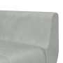 L-förmiges Schlafsofa aus hellgrauem Samt, 275 x 140 x 70 cm von vidaXL, Sofas - Ref: Foro24-3157206, Preis: 453,21 €, Rabatt: %