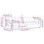 L-förmiges Schlafsofa aus hellgrauem Samt, 275 x 140 x 70 cm von vidaXL, Sofas - Ref: Foro24-3157206, Preis: 454,03 €, Rabatt: %