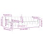 L-förmiges Schlafsofa aus hellgrauem Samt, 275 x 140 x 70 cm von vidaXL, Sofas - Ref: Foro24-3157206, Preis: 453,21 €, Rabatt: %