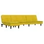 L-förmiges Schlafsofa gelber Samt 255x140x70 cm von vidaXL, Sofas - Ref: Foro24-3157264, Preis: 410,82 €, Rabatt: %