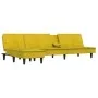 L-shaped yellow velvet sofa bed 255x140x70 cm by vidaXL, Sofas - Ref: Foro24-3157264, Price: 410,82 €, Discount: %