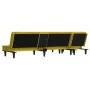 L-shaped yellow velvet sofa bed 255x140x70 cm by vidaXL, Sofas - Ref: Foro24-3157264, Price: 410,82 €, Discount: %