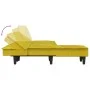 L-förmiges Schlafsofa gelber Samt 255x140x70 cm von vidaXL, Sofas - Ref: Foro24-3157264, Preis: 410,82 €, Rabatt: %
