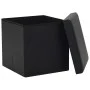 Taburete con almacenaje plegable cuero sintético negro by vidaXL, Folding stools and chairs - Ref: Foro24-247081, Price: 25,4...