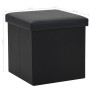 Taburete con almacenaje plegable cuero sintético negro von vidaXL, Klapphocker und Stühle - Ref: Foro24-247081, Preis: 28,30 ...