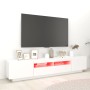 TV-Schrank mit weißen LED-Leuchten 200x35x40 cm von vidaXL, TV-Möbel - Ref: Foro24-3081906, Preis: 131,70 €, Rabatt: %