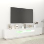 TV-Schrank mit weißen LED-Leuchten 200x35x40 cm von vidaXL, TV-Möbel - Ref: Foro24-3081906, Preis: 131,70 €, Rabatt: %