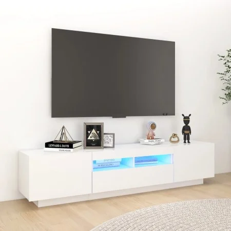 TV-Schrank mit weißen LED-Leuchten 180x35x40 cm von vidaXL, TV-Möbel - Ref: Foro24-3081897, Preis: 124,78 €, Rabatt: %