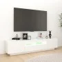 TV-Schrank mit weißen LED-Leuchten 180x35x40 cm von vidaXL, TV-Möbel - Ref: Foro24-3081897, Preis: 124,78 €, Rabatt: %