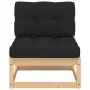 Garden furniture set 7 pieces and cushions solid pine wood by vidaXL, Garden sets - Ref: Foro24-3083740, Price: 611,05 €, Dis...