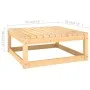 Garden footstool with cushions 2 pcs solid pine wood by vidaXL, Modular outdoor sofas - Ref: Foro24-3083723, Price: 108,63 €,...