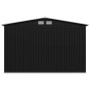 Anthracite gray steel garden shed 257x205x178 cm by vidaXL, Sheds - Ref: Foro24-47030, Price: 344,04 €, Discount: %