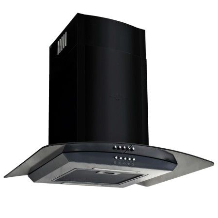 Wand-Dunstabzugshaube 60 cm Edelstahl 756 m³/h schwarz von vidaXL, Extraktoren - Ref: Foro24-50707, Preis: 157,58 €, Rabatt: %