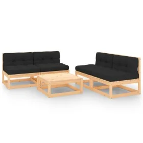 5-piece garden furniture set with solid pine wood cushions by vidaXL, Garden sets - Ref: Foro24-3083730, Price: 426,69 €, Dis...