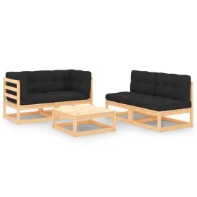 5-piece garden furniture set with solid pine wood cushions by vidaXL, Garden sets - Ref: Foro24-3083754, Price: 404,44 €, Dis...