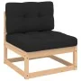 Garden furniture set 6 pieces and cushions solid pine wood by vidaXL, Garden sets - Ref: Foro24-3083757, Price: 530,20 €, Dis...